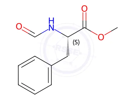 Chemical structure of For-Phe-OMe