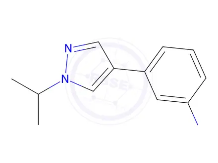 Chemical structure of 3-(1-Isopropyl-1h-pyrazol-4-yl)aniline