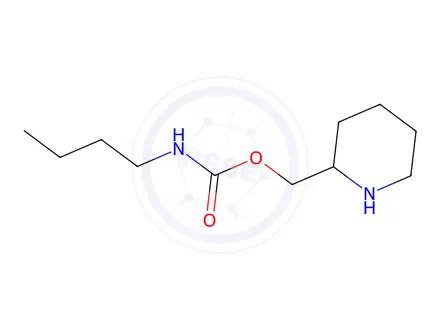 Chemical structure of Piperidin-2-ylmethyl butylcarbamate