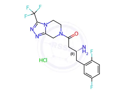 Chemical structure of Sitagliptin EP Impurity B HCl