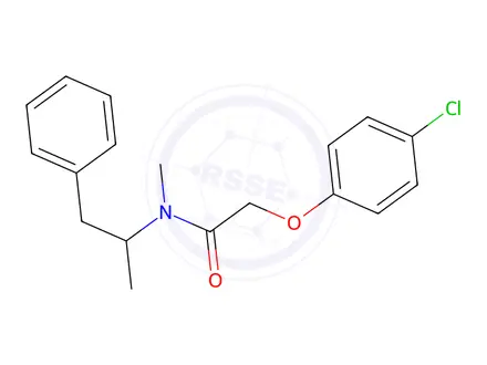 Chemical structure of 2-(4-Chlorophenoxy)-N-methyl-N-(1-methyl-2-phenylethyl)acetamide