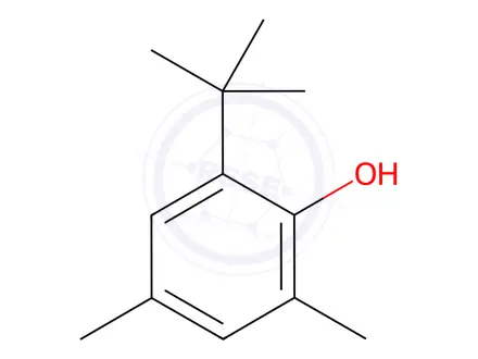 Chemical structure of 2,4-Dimethyl-6-tert-butylphenol