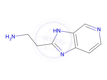 Chemical structure of 2-(3H-imidazo[4,5-c]pyridin-2-yl)ethan-1-amine