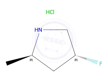 Chemical structure of (2R,4R)-4-Fluoro-2-methylpyrrolidine hydrochloride