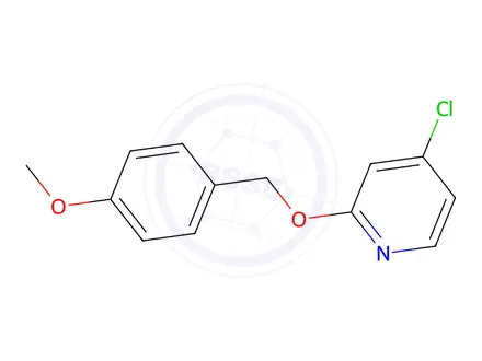 Chemical structure of 4-Chloro-2-((4-methoxybenzyl)oxy)pyridine