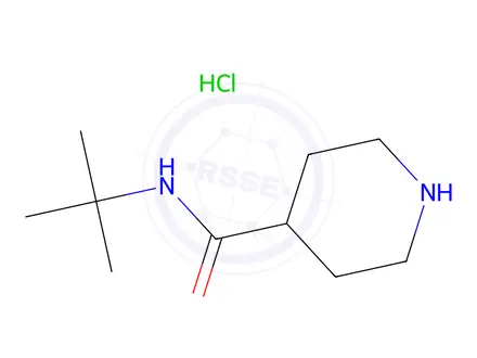 Chemical structure of n-Tert-butylpiperidine-4-carboxamide hydrochloride