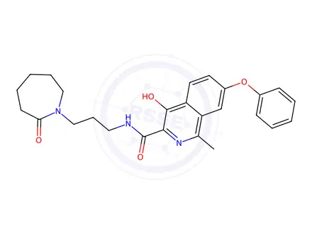 Chemical structure of Roxadustat Impurity 117