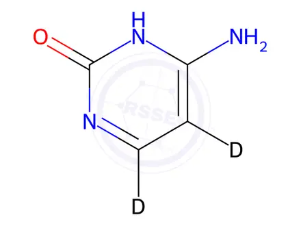 Chemical structure of Cytosine-5,6 D2