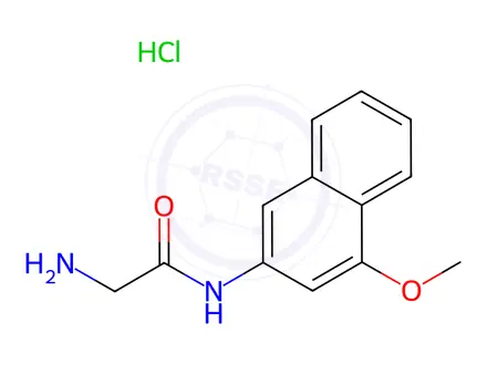 Chemical structure of Glycine 4-Methoxy-β-Naphthylamide Hydrochloride