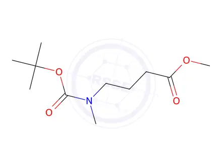 Chemical structure of tert-Butyl 3-(Methoxycarbonyl) Propylmethylcarbamate