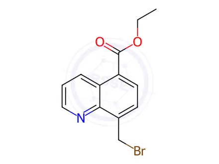 Chemical structure of Ethyl 8-(bromomethyl)quinoline-5-carboxylate