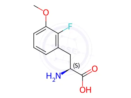 Chemical structure of 2-Fluoro-3-methoxy-L-phenylalanine