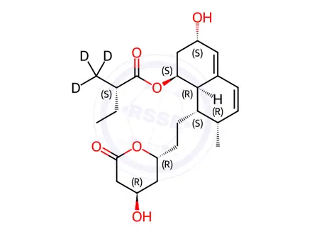 Chemical structure of Pravastatin EP Impurity D-d3