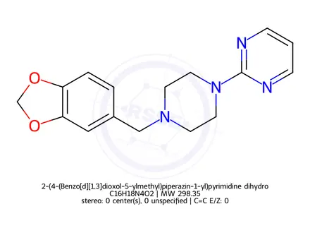 Chemical structure of Piribedil