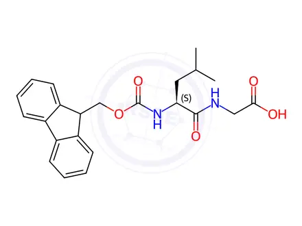 Chemical structure of Fmoc-Leu-Gly-OH