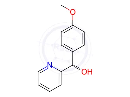 Chemical structure of (4-methoxyphenyl)(pyridin-2-yl)methanol