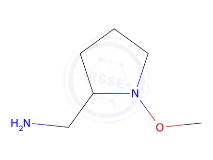 Chemical structure of 2-Pyrrolidinemethanamine,1-methoxy-(9CI)