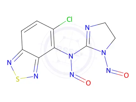 Chemical structure of Tizanidine Nitroso Impurity 14