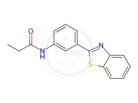 Chemical structure of N-(3-(Benzo[d]thiazol-2-yl)phenyl)propionamide