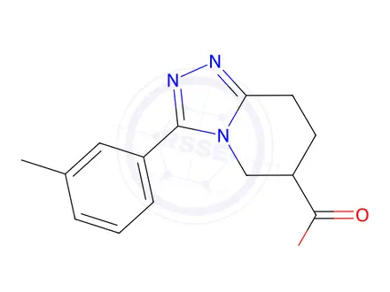 Chemical structure of 3-(3-methylphenyl)-5H,6H,7H,8H-[1,2,4]triazolo[4,3-a]pyridine-6-carboxylic acid