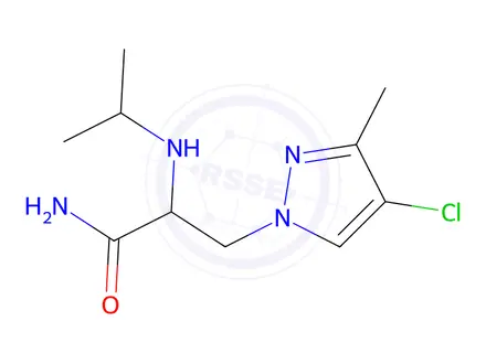Chemical structure of 3-(4-Chloro-3-methyl-1h-pyrazol-1-yl)-2-(isopropylamino)propanamide