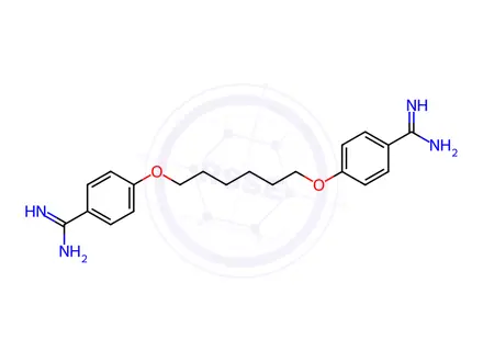 Chemical structure of Hexamidine