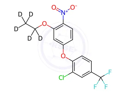 Chemical structure of Oxyfluorfen-d5