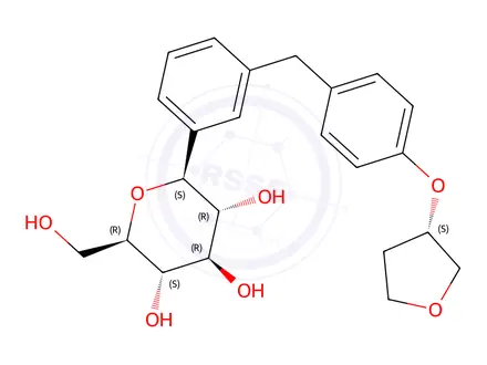 Chemical structure of Deschloro Empagliflozin