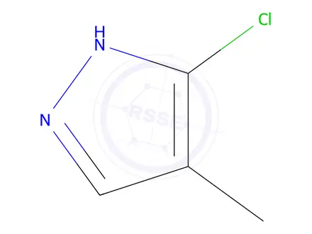 Chemical structure of 3-chloro-4-methyl-1H-pyrazole