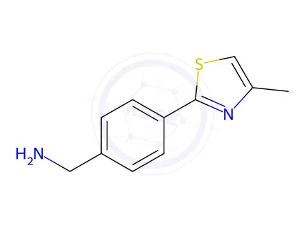 Chemical structure of (4-(4-Methylthiazol-2-yl)phenyl)methanamine