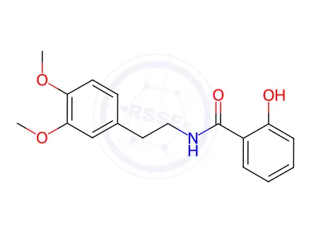 Chemical structure of N-[2-(3,4-Dimethoxyphenyl)ethyl]-2-hydroxybenzamide