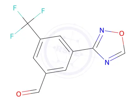 Chemical structure of 3-(1,2,4-Oxadiazol-3-yl)-5-(trifluoromethyl)benzaldehyde