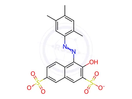 Chemical structure of Ponceau 3R
