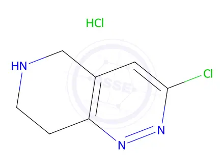 Chemical structure of 3-chloro-5,6,7,8-tetrahydropyrido[4,3-c]pyridazine hydrochloride