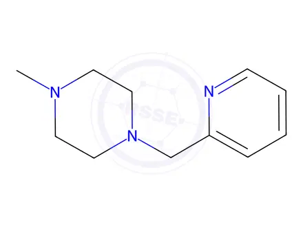 Chemical structure of 1-Methyl-4-(pyridin-2-ylmethyl)piperazine