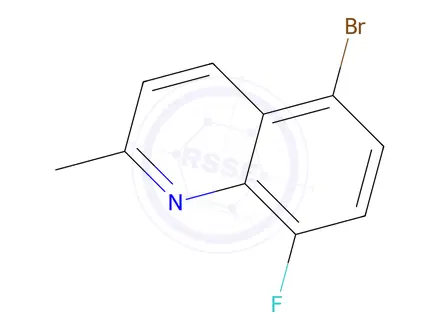 Chemical structure of 5-Bromo-8-fluoro-2-methylquinoline