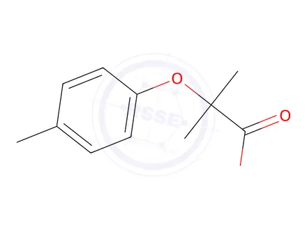 Chemical structure of Acide methyl-2 (p-methylphenoxy)-2 propionique [French]
