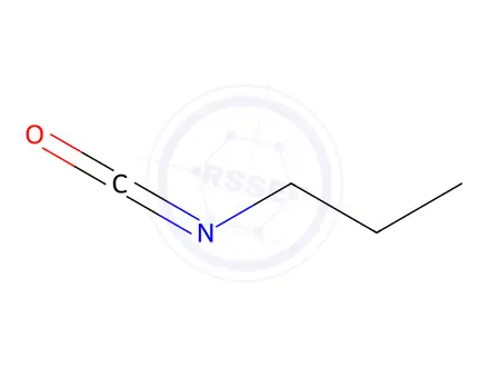 Chemical structure of 1-Isocyanatopropane