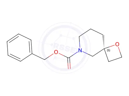 Chemical structure of Benzyl (S)-1-oxa-6-azaspiro[3.5]nonane-6-carboxylate