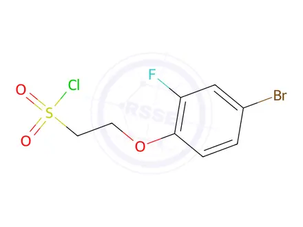 Chemical structure of 2-(4-Bromo-2-fluorophenoxy)ethane-1-sulfonyl chloride