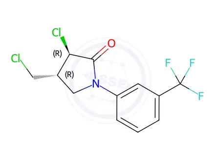 Chemical structure of Flurochloridone Impurity 2