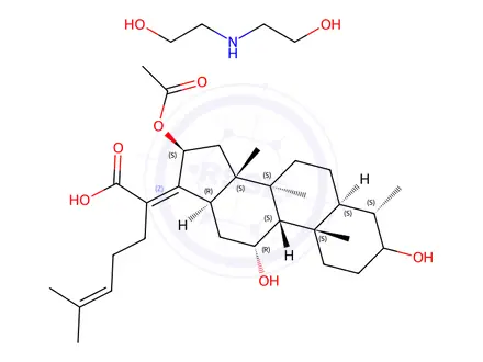 Chemical structure of Sodium Fusidate Impurity 18