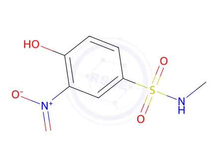 Chemical structure of 2-Nitrophenol-4-sulfomethylamide