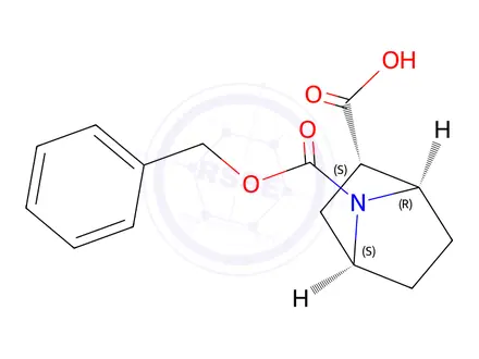Chemical structure of (1R,2S,4S)-7-((Benzyloxy)carbonyl)-7-azabicyclo[2.2.1]heptane-2-carboxylic acid