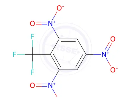 Chemical structure of 1,3,5-Trinitro-2-(trifluoromethyl)benzene