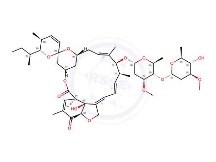 Chemical structure of 5-Demethoxy-5-oxoavermectin A1a