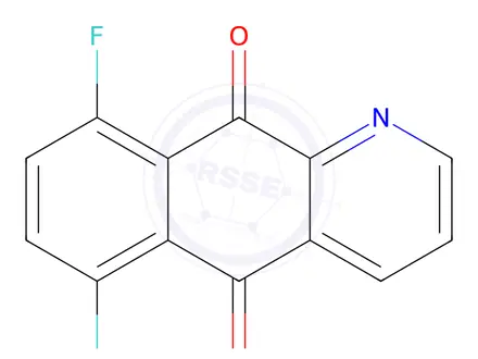 Chemical structure of 6,9-Difluorobenzo[g]quinoline-5,10-dione
