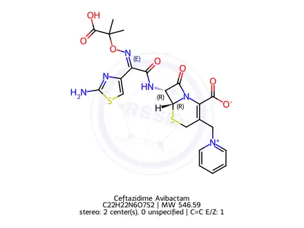 Chemical structure of Ceftazidime EP Impurity B
