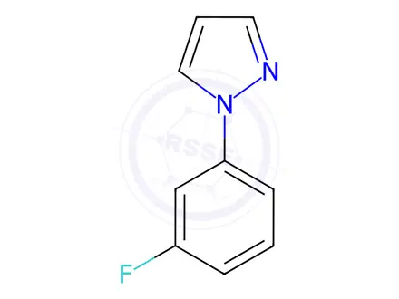 Chemical structure of 1-(3-Fluorophenyl)pyrazole