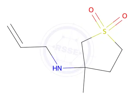 Chemical structure of ALLYL-(3-METHYL-1,1-DIOXO-TETRAHYDRO-1LAMBDA6-THIOPHEN-3-YL)-AMINE
